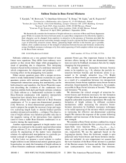 Soliton Trains in Bose-Fermi Mixtures
