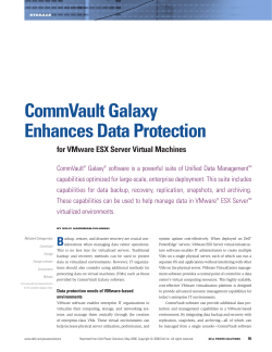 CommVault Galaxy Enhances Data Protection