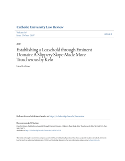 Establishing a Leasehold through Eminent Domain