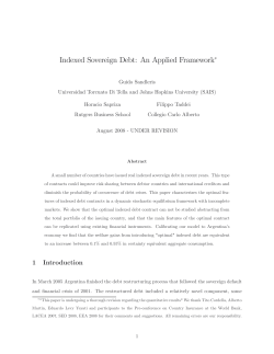 Indexed Sovereign Debt: An Applied Framework