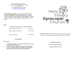 2.26.17 Holy Eucharist - Holy Trinity Episcopal Church
