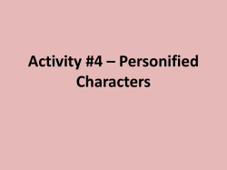 Personified Vocabulary Characters
