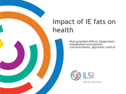 Impact of IE fats on health