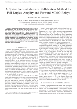 A Spatial Self-Interference Nullification Method