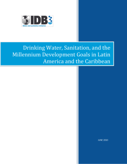 Potable Water, Sanitation and the Millennium Development Goals in