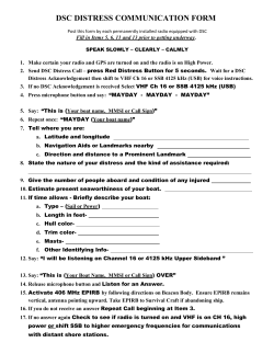 dsc distress communication form