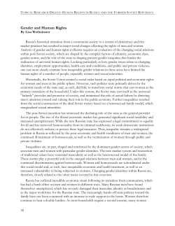 Gender and Human Rights
