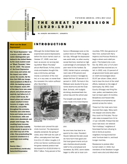 the great depression (1929-1939)