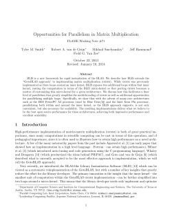 Opportunities for Parallelism in Matrix Multiplication