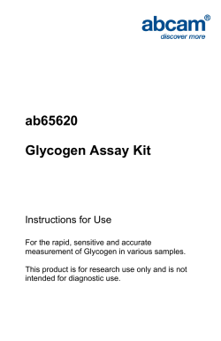 ab65620 Glycogen Assay Kit