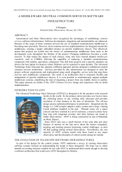 A middleware-neutral common services software