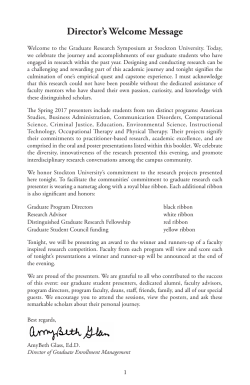 Director`s Welcome Message