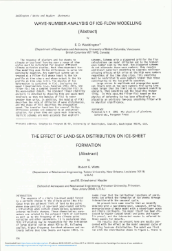the effect of land-sea distribution on ice-sheet