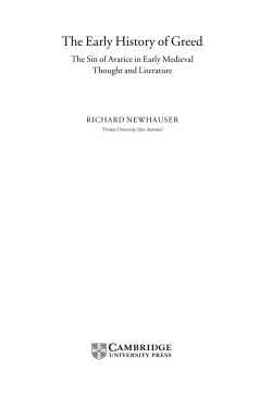 The Early History of Greed - Assets
