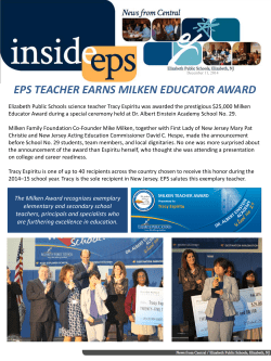 InsideEPS December 2014 - Elizabeth Public Schools
