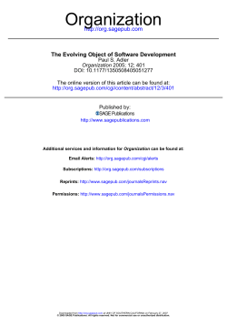 Software Object-1 - University of Southern California