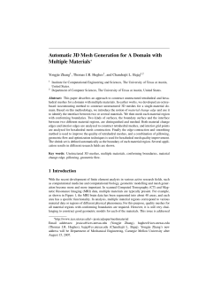 Automatic 3D Mesh Generation for A Domain with Multiple Materials