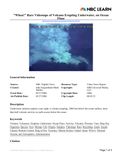 "Whoa!" Rare Videotape of Volcano Erupting Underwater, on Ocean