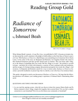Radiance of Tomorrow