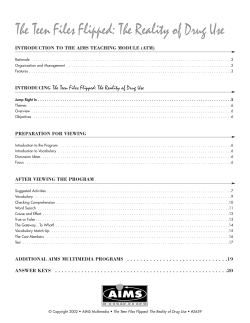 The Teen Files Flipped: The Reality of Drug Use