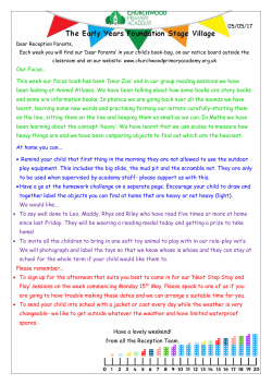 05/05/17 Our Focus... This week our focus book has been `Dear Zoo