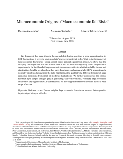 Microeconomic Origins of Macroeconomic Tail Risks