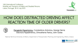 how does distracted driving affect reaction time of older