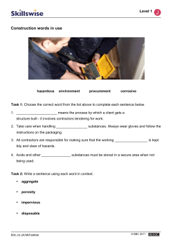 Construction words in use