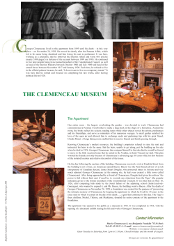 PDF - Mus&eacute;e Clemenceau
