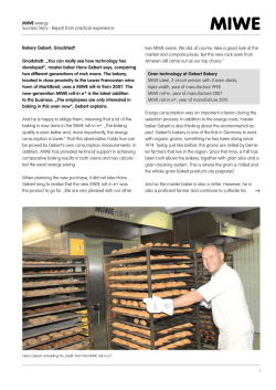 Bakery Gebert, Gnodstadt Gnodstadt. &bdquo;You can really see how