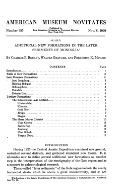 american museum novitates - AMNH Library Digital Repository