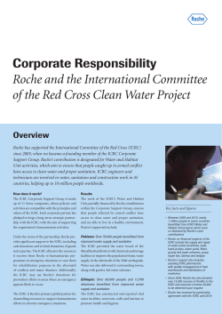 Roche and the International Committee of the Red Cross Clean