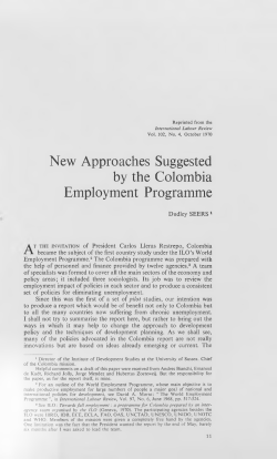 New approaches suggested by the Colombia