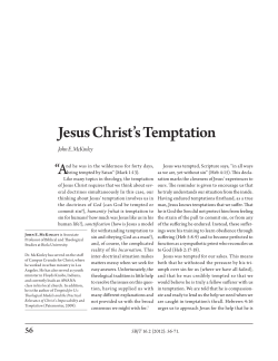 Jesus Christ`s Temptation