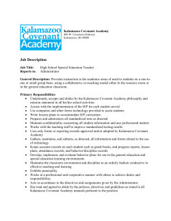 Special Education Teacher - COVENANT ACADEMIES FOUNDATION