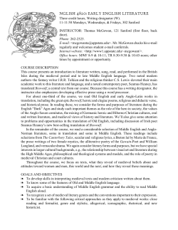 nglish 4820: early english literature