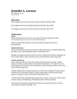 Curriculum Vitae - English (UNC-CH)