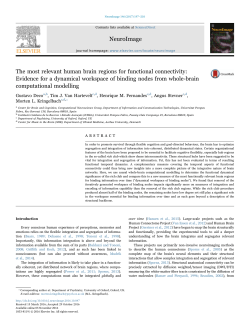 The most relevant human brain regions for functional connectivity_