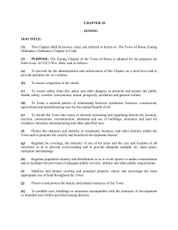 Ordinance No - Town of Rome