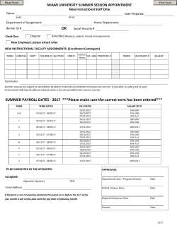 Summer Term, 2017 - units.miamioh.edu