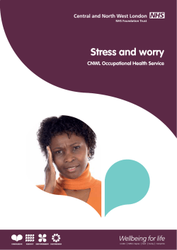 Stress and worry - Central and North West London NHS Foundation
