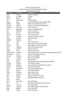 03 16 16 IFSI attendee list - Indiana Recycling Coalition
