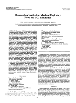 Fluorocarbon Ventilation: Maximal Expiratory Flows and