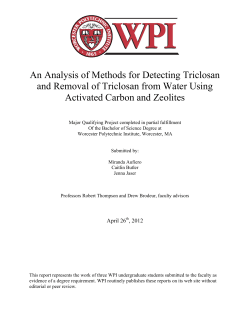 An Analysis of Methods for Detecting Triclosan