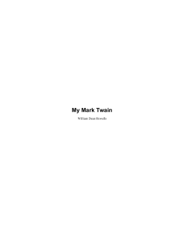 My Mark Twain - Encyclopaedia.com