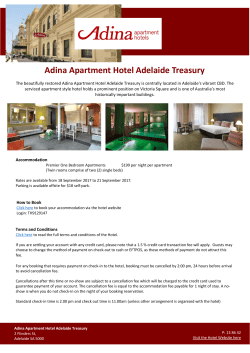 Adina Apartment Hotel Adelaide Treasury