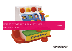 HOW TO CREATE AND RUN A SUCCESSFUL FACEBOOK STORE