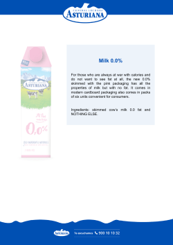Milk Carton 0.0% - Central Lechera Asturiana