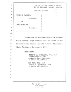 testimony transcript