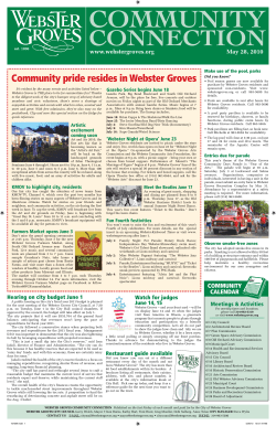 Community pride resides in Webster Groves